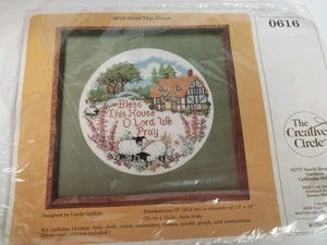 Bless This House Counted Cross Stitch PATTERN KIT 10" - Picture 1 of 2