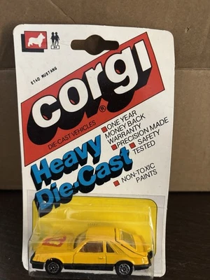 Vintage Corgi  E140 Mustang Cobra – SEALED on Original Card-ONLY ONE ON EBAY - Image 1 of 4