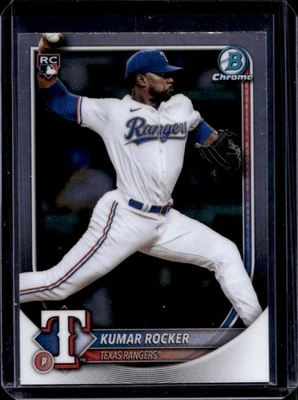 2025 Bowman Chrome Kumar Rocker RC Rookie #98 Rangers - Image 1 of 2