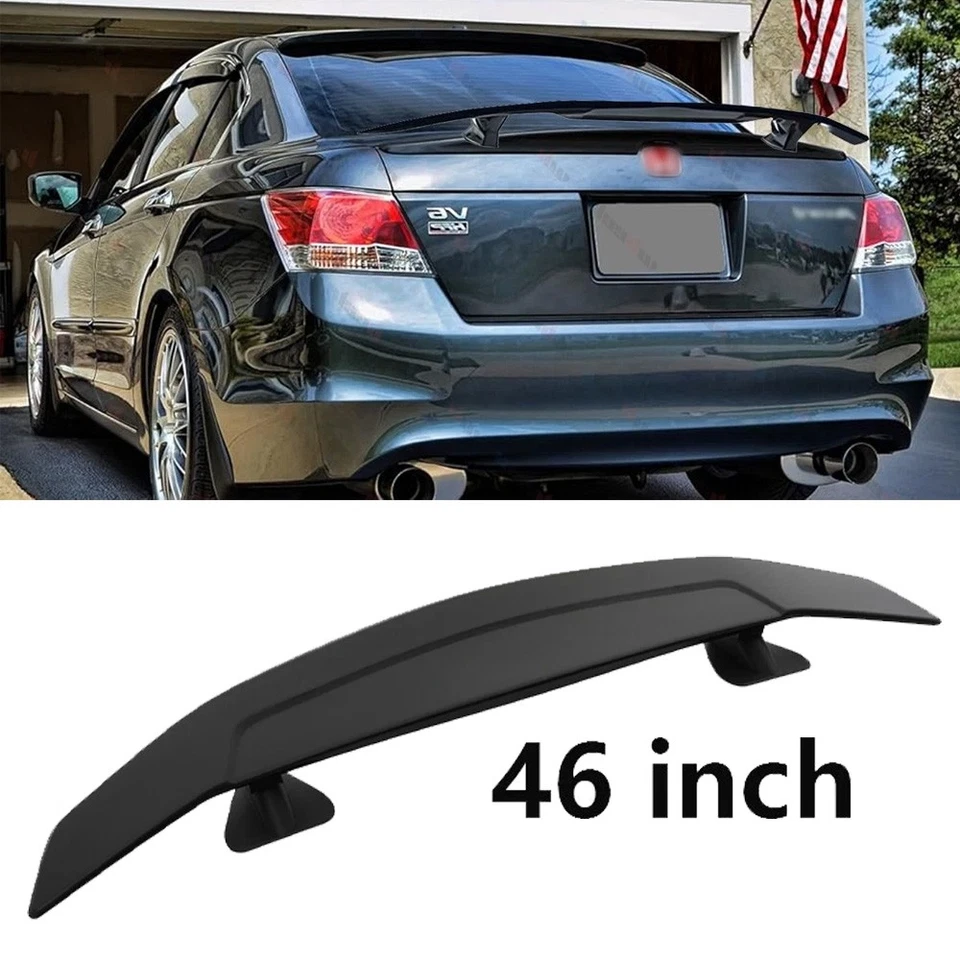 46" Rear Trunk Spoiler Lip Racing GT Style Wing Matte For HONDA ACCORD COUPE Foto 1 de 4
