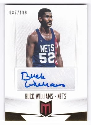 Autógrafos Panini Momentum Buck Williams 2012-13 auto #19 #/199 New Jersey Nets Foto 1 de 2