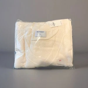 OLD NAVY Women's SoSoft Loose V-Neck Sweater Cream Size XL NWT - Picture 1 of 5