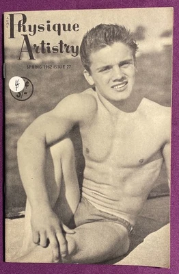 GAY: vtg 1962 UK digest mag Physique of the Week: PHYSIQUE ARTISTRY #27 int'l - Image 1 of 4