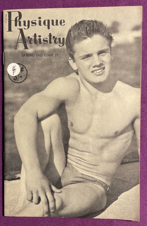 GAY: vtg 1962 UK digest mag Physique of the Week: PHYSIQUE ARTISTRY #27 int'l - Image 1 of 4