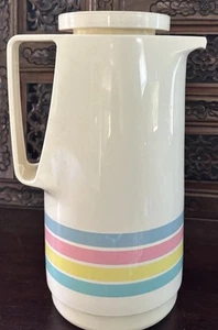 Vintage THERMOS Striped Coffee Server Carafe In Excellent Condition - Picture 1 of 5