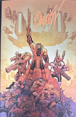 BATTLE BEAST #4 BALAM VIRGIN FOIL VARIANT  SIGNED BY BALAM W/COA - Image 1 of 3