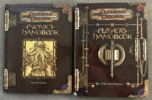 Psionics Handbook Dungeons & Dragons d20 3.0 Fantasy Roleplaying + Player Core - Picture 1 of 5