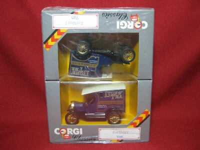 Corgi FACTORY TRADE PACK x4 Lyons' Tea Ford Model T Van Vintage MIB 1:43 Scale - Image 1 of 4