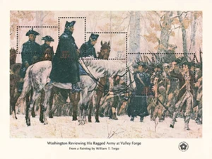 Washington at Valley Forge Sheet of 5 - USPS 31 cent Stamps - Scott #1689 - Picture 1 of 1