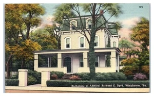 Postal lugar de nacimiento del almirante Richard E. Byrd Winchester Virginia - Imagen 1 de 2