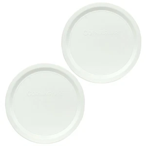 Tapa de repuesto de plástico blanco francés Corningware F-16-PC para plato de 16 oz (paquete de 2) - Imagen 1 de 3