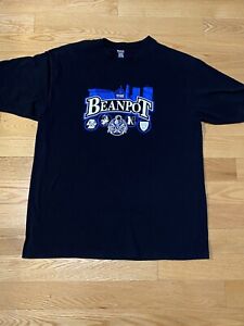 Reebok The Beanpot Ice Hockey Tournament T Shirt NCAA MA Colleges Black Size XL
