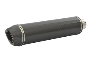 Yamaha YZF R6 Exhaust SP Diabolus Carbon Fibre Round XL Carbon Outlet 1998-2002 - Picture 1 of 8