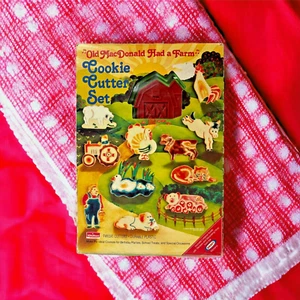 Keksausstecher Set Kunststoff Old Macdonald Had a Farm Vintage 1979 Chilton Haushaltswaren - Bild 1 von 4
