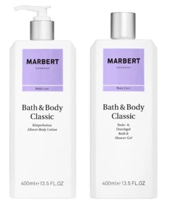MARBERT Bath & Body Classic  Bade & Duschgel 400ml & Körperlotion 400ml OVP - Bild 1 von 1