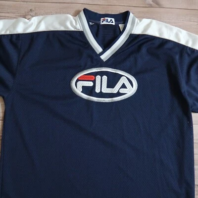 Vintage Fila Logo Street Jersey Streetwear Sports Y2K tee, Men`s Size L - Image 1 of 4