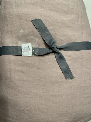 West Elm Belgian  Linen  RUFFLE  Duvet Cover King Cal King Adobe Rose New - Image 1 of 4