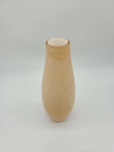 Pink/Peach Art Glass Cased Bullicante Bubbles Bottle Vase 2.5"x7.5" - Picture 1 of 7