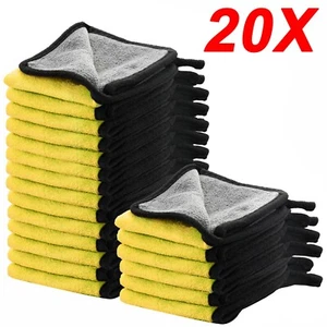 Microfiber Wash Towel for Cars No-Scratch Rag Car Polishing Towel Drying Towel - Picture 1 of 29