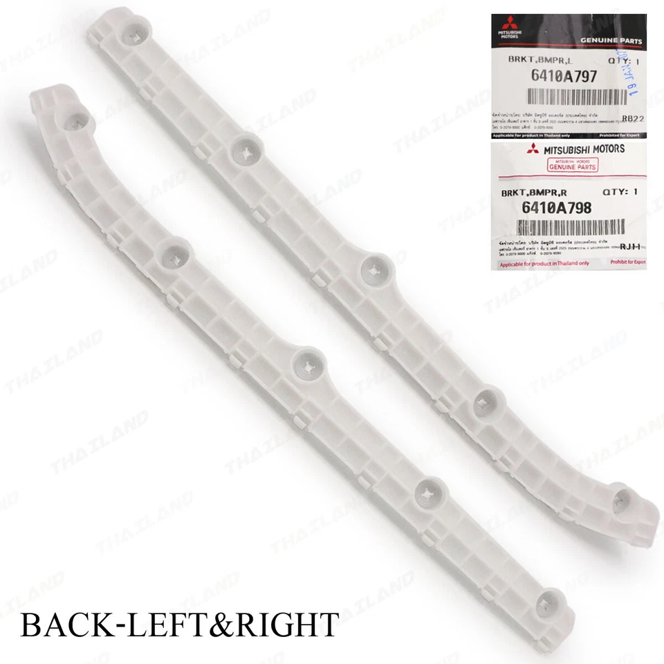 Rear Pair Bracket Bumper Support For Mitsubishi Pajero Montero Sport 2010-'15 Foto 1 de 4