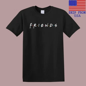 FRIENDS TV Show Men's Black T-Shirt Size S-5XL - Picture 1 of 1