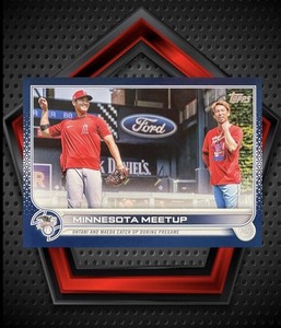 Shohei Ohtani *Royal Blue* 2022 Topps Series 1 Minnesota Meetup Parallel #122