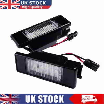 2x For Mercedes Benz Vito Sprinter W639 VW Crafter LED Number Plate Light 6000K - Image 1 of 4