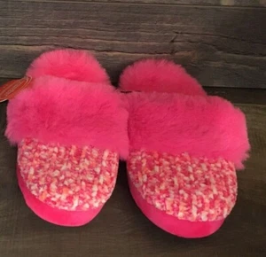 Pantofole FUZZY rosa Wonder Nation per bambina nuove con etichetta taglia 11/12 - Foto 1 di 8