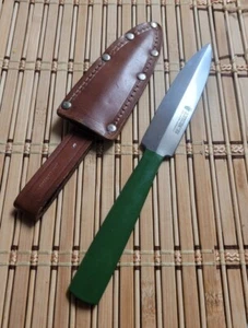 Vintage Deutschmann Soligen Germany Spear Throwing Fixed Blade Knife w/ Sheath - Picture 1 of 8