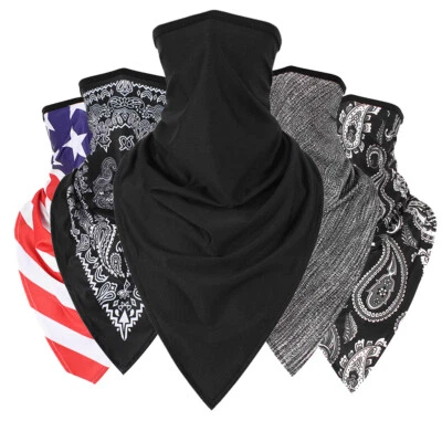 Bufanda triangular deporte al aire libre bandana cubierta facial protección solar UV cuello polaina EE. UU. Foto 1 de 4