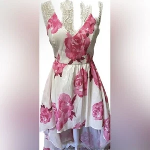 🌸👗 Get Glam in Pageant Floral Pink A-line Dress by B Smart Size 5 Jr - Picture 1 of 4