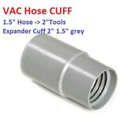 VACUUM HOSE Connector CUFF adapter adaptor 1.5-1.5" gray carpet Clean