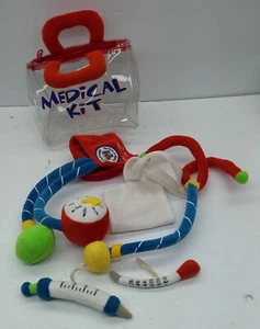 Bolsa de médico Build-a-Bear con agujas, estetoscopio, manguito de presión arterial, etc BABW - Imagen 1 de 3