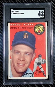 Harvey Kuenn - 1954 Topps #25 - RC - SGC 4 - Tigers - Foto 1 di 3