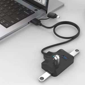 USB HUB Expansion Desktop Computer Laptop Type-C dock station Splitter Adapter - Picture 1 of 6