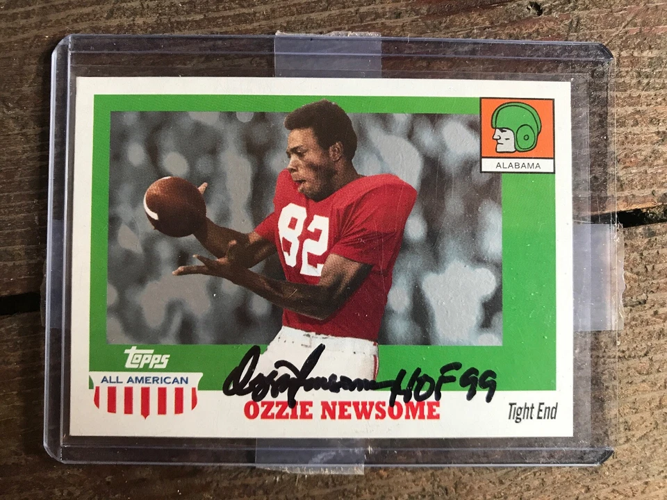 2005 Topps All American #14 Ozzie Newsome ALABAMA FREESHIP Signed - Image 1 of 2