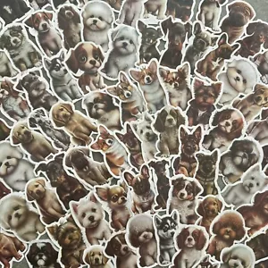 25pcs Cute  Dog Cartoon Decals Graffiti Vinyl Waterproof Stickers - Picture 1 of 5