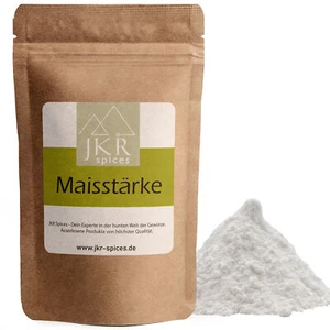 250 g JKR Spices® almidón de maíz polvo | Almidón alimenticio sin gluten para atar - Imagen 1 de 2
