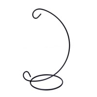 9" Black Iron Stand Display Holder For Flower Terrarium Glass Vase Pot Decor