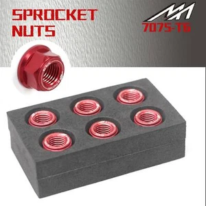 Rear Sprocket Nut M10 Red For Yamaha XJ600 82-03 02 01 00 99 98 97 96 95 - Foto 1 di 3