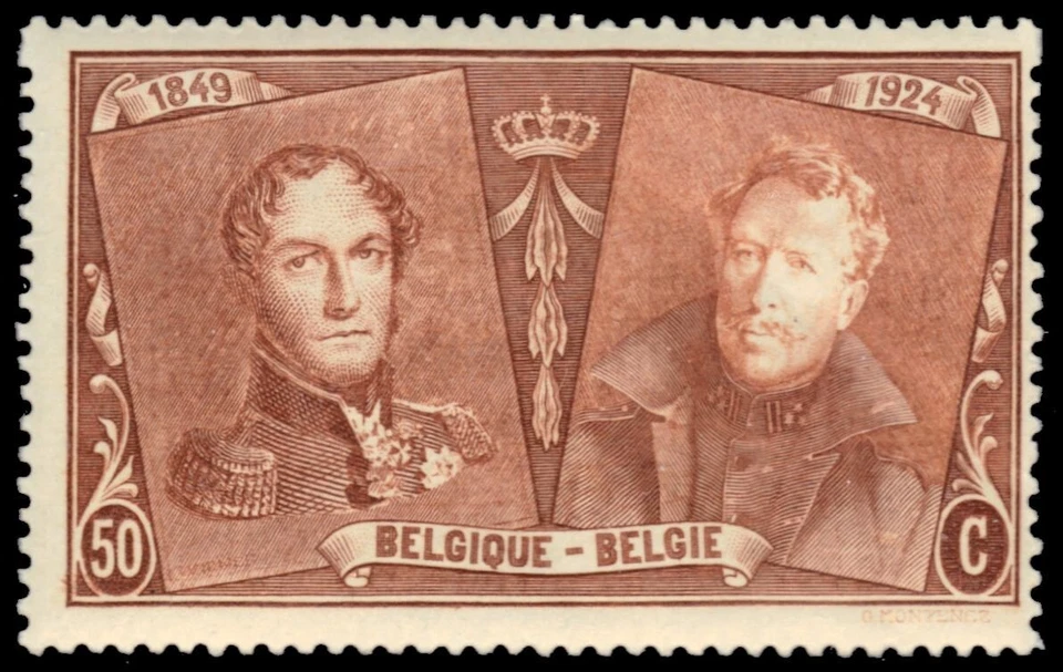 BELGIUM 179 - Belgian Postage 75th Anniversary (pb82031) - Image 1 of 1
