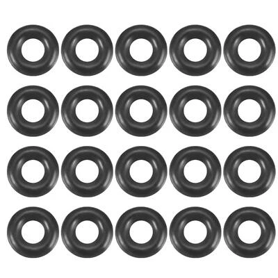 UXCELL 20Pcs Black 7mm Dia 2mm Thickness Nitrile Rubber O Ring NBR Sealing Grommets