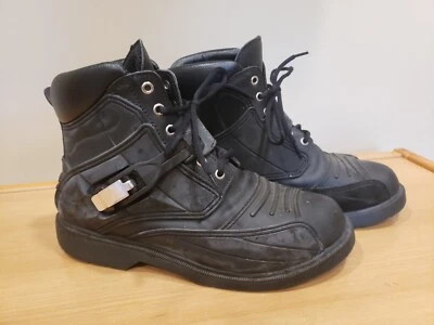  Joe Rocket Big Bang Negro Botines Motocicleta Botas Talla 10 Foto 1 de 4