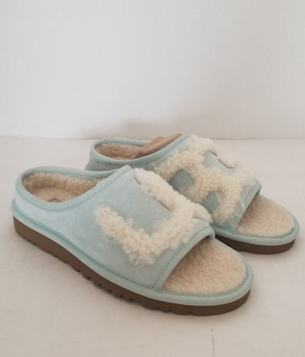 NUOVO CON SCATOLA! SLIDE UGG DONNA BLU AWT TAGLIA 5 6 MODELLO: 1019730
