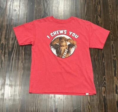 Мужская футболка с графическим принтом Star Wars I Chews You размер XL красный хлопок - Изображение 1 из 4