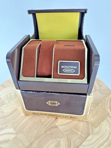 Bulova ACCUTRON QUARTZ WATCH - BOX ONLY - NICE, Inner and Outer box w/ Foam - Picture 1 of 10
