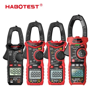 HABOTEST HT208 Clamp Meter Digital Multimeter Tester AC DC Volt Meter Ture RMS - Picture 1 of 16