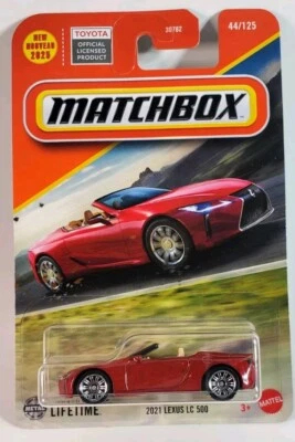 Matchbox 2021 Lexus LC 500 44/125 nuevo para 2025 rojo Foto 1 de 4