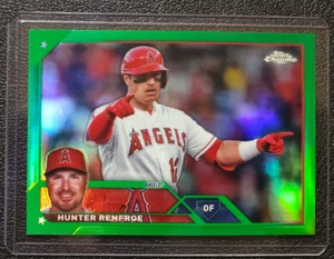 Hunter Renfroe 2023 Topps Chrome Update Green Wave /99 Angels Kansas City Royals - Picture 1 of 2