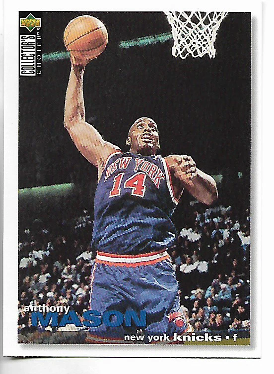 1995-96 Upper Deck Collectors Choice Anthony Mason Card - Image 1 of 1